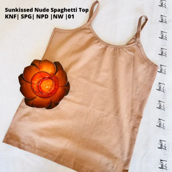 Sunkissed Nude Spaghetti Top