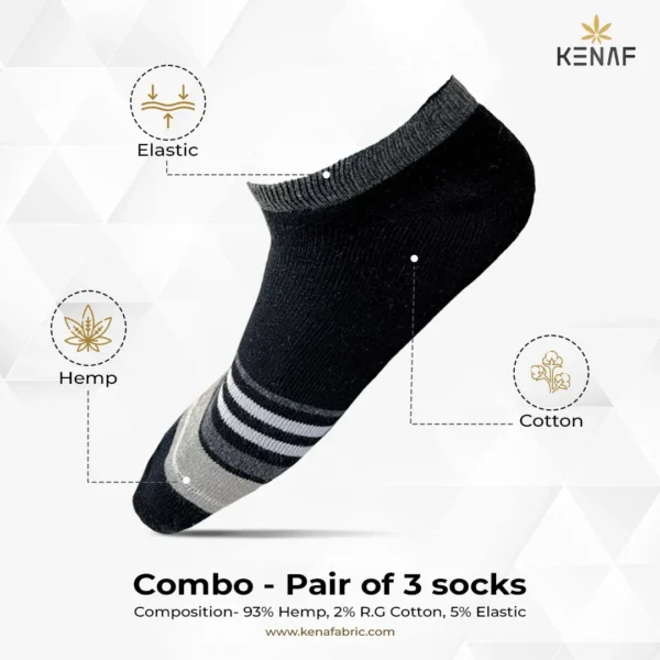 Combo- Pair of 3 socks - Image 4