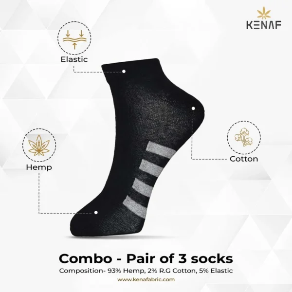 Combo- Pair of 3 socks - Image 2