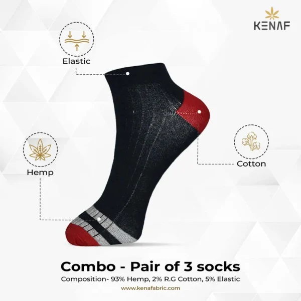 Combo- Pair of 3 socks - Image 2