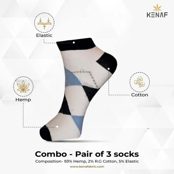 Combo- Pair of 3 socks - Image 3