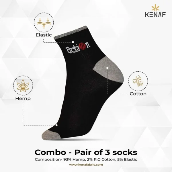 Combo- Pair of 3 socks - Image 3