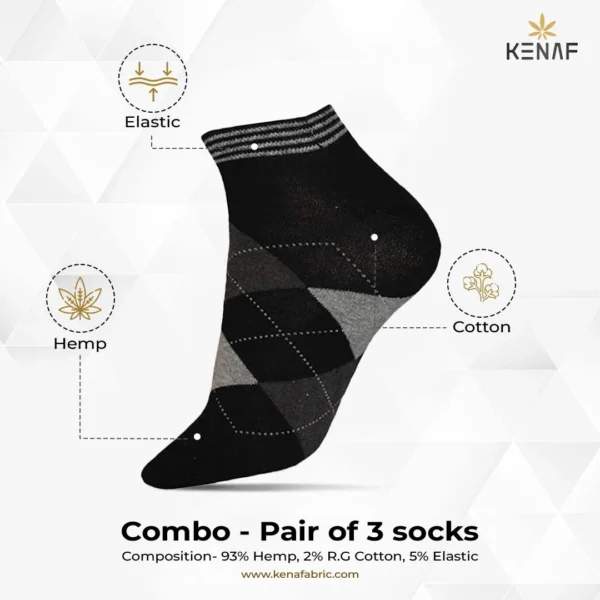 Combo- Pair of 3 socks - Image 2