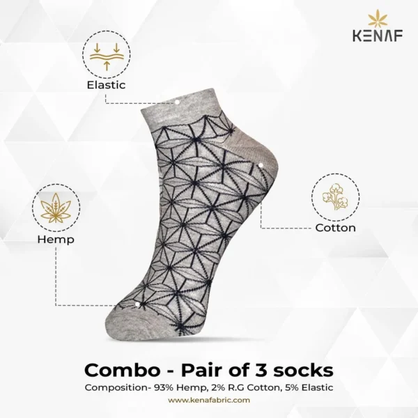Combo- Pair of 3 socks - Image 3