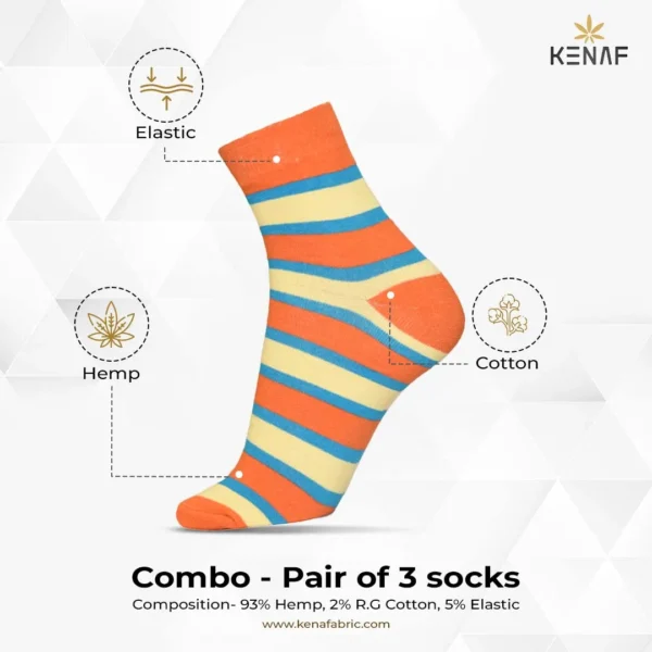 Combo- Pair of 3 socks - Image 3
