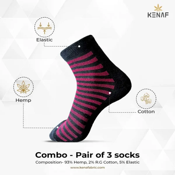 Combo- Pair of 3 socks - Image 4