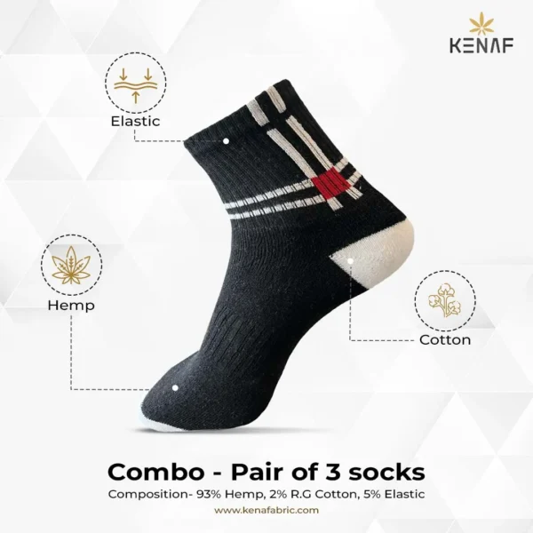 Combo- Pair of 3 socks - Image 3