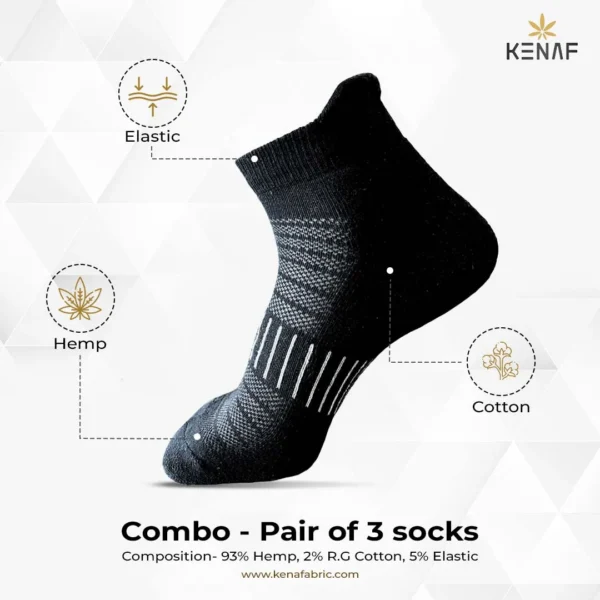 Combo- Pair of 3 socks - Image 3