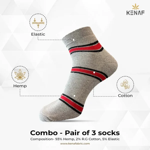 Combo- Pair of 3 socks - Image 2
