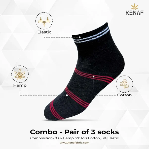 Combo- Pair of 3 socks - Image 4