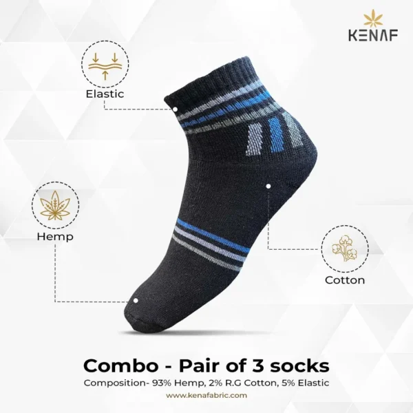 Combo- Pair of 3 socks - Image 2