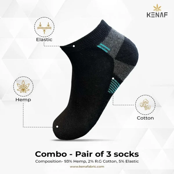 Combo- Pair of 3 socks - Image 3