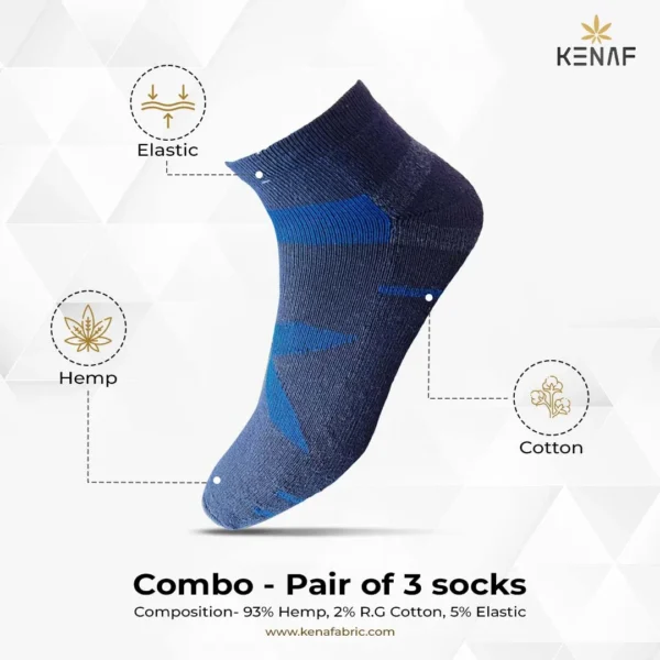 Combo- Pair of 3 socks - Image 2
