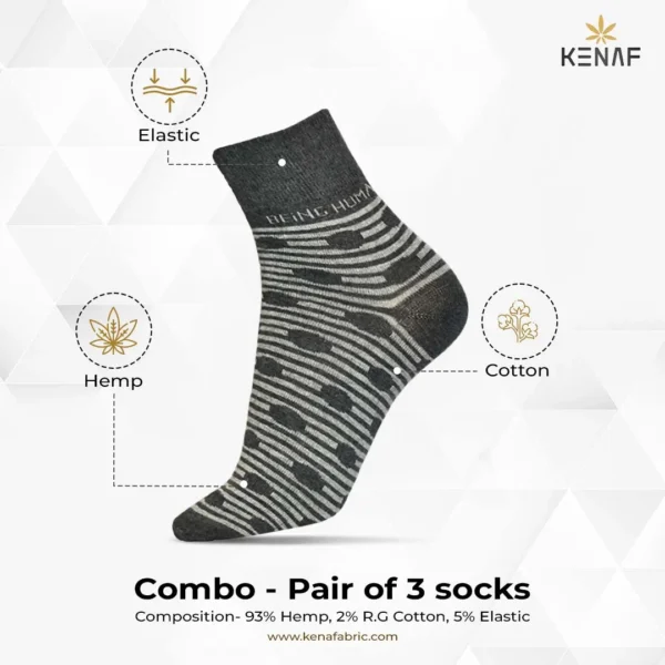 Combo- Pair of 3 socks - Image 3