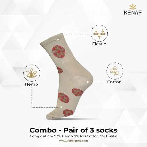 Combo- Pair of 3 socks - Image 4