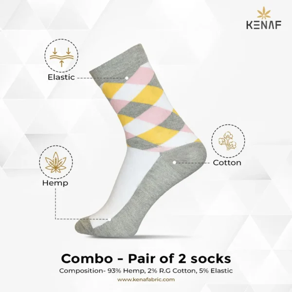 Combo- Pair of 2 socks - Image 2