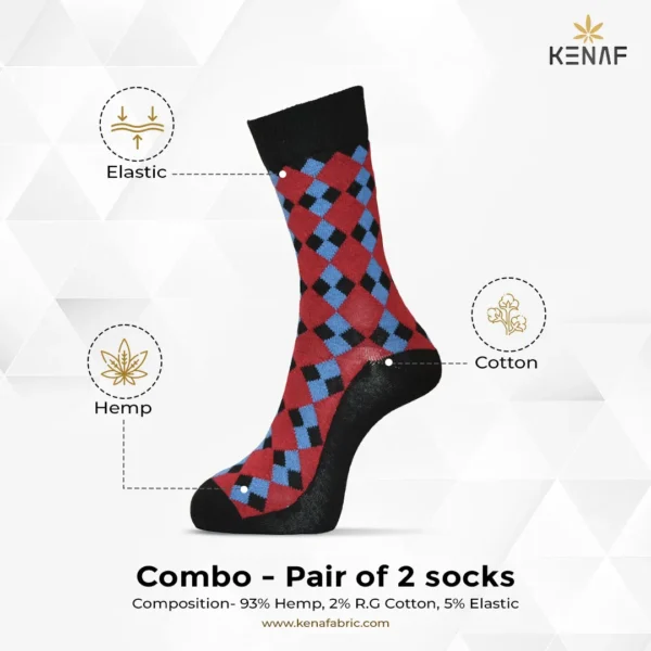 Combo- Pair of 2 socks - Image 3