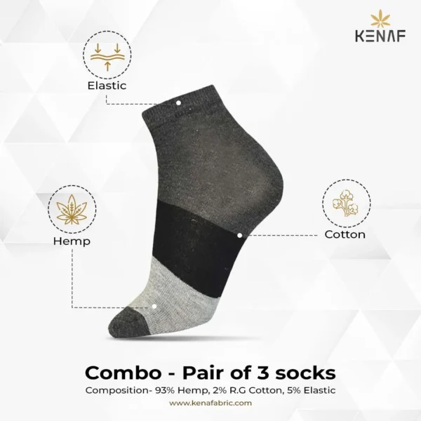 Combo- Pair of 3 socks - Image 2