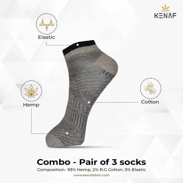 Combo- Pair of 3 socks - Image 2