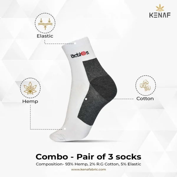 Combo- Pair of 3 socks - Image 2