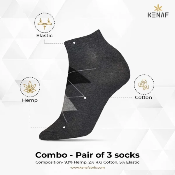 Combo- Pair of 3 socks - Image 4