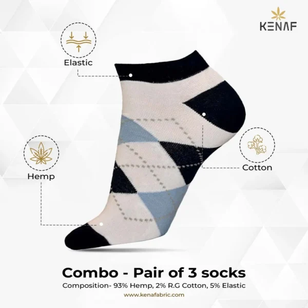 Combo- Pair of 3 socks - Image 4